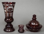 BOHEMIAN RUBY-TO-CLEAR CRYSTAL