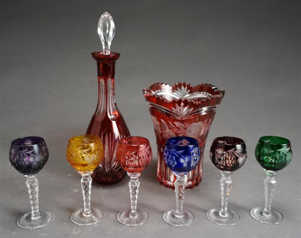BOHEMIAN RUBY-TO-CLEAR CRYSTAL