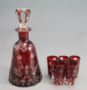 BOHEMIAN TYPE CUT RUBY-TO-CLEA