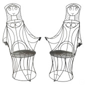BOHO CHIC PAIR IRON LADY CHAIR
