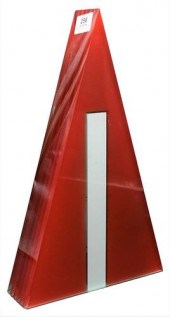 BOHUMIL ELIAS ART GLASS TRIANG
