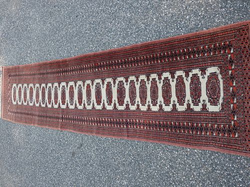 BOKHARA 10 FOOT RUNNERVintage