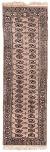 BOKHARA DESIGN RUG: 2'8" X 8'5