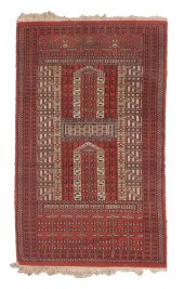 BOKHARA DESIGN RUG: 3'2" X 5'2