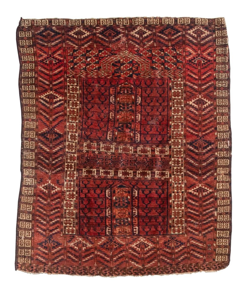 BOKHARA PRAYER RUG: 3’6” X 4’4”