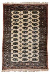 BOKHARA RUG20th century, white