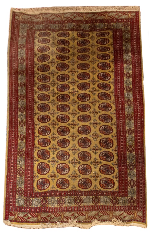 BOKHARA WOOL CARPET, 10' X 6'