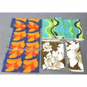 Bolts of Vintage Mod Fabric In
