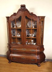 BOMBAY BURL CHINA CABINET: Bur