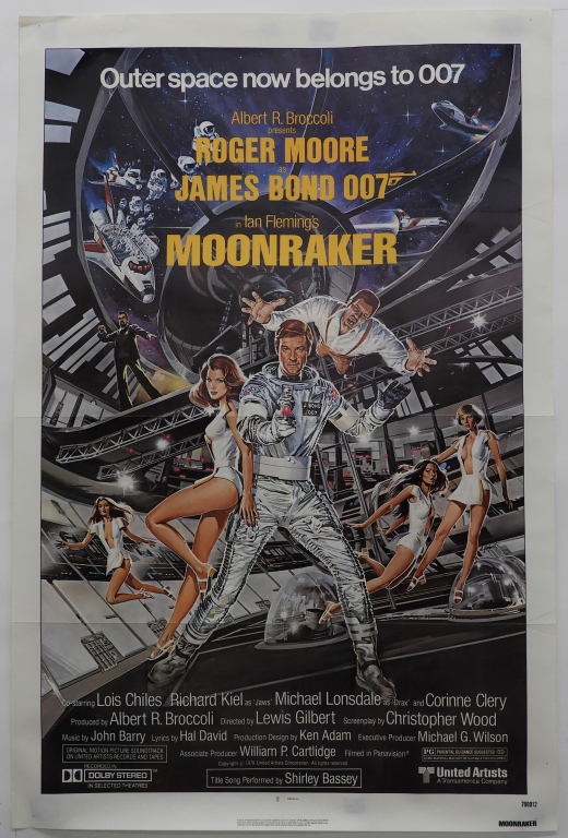 BOND 007 MOONRAKER 1979 ONE SHEET