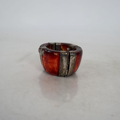 BONE AND SILVER HINGED