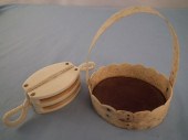 BONE BASKET & BLOCK19th centur