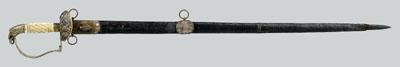 Bone handle eagle-mounted sword,