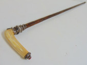 BONE HANDLE WALKING CANE WITH
