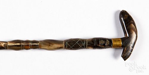 BONE OR HORN CANEBone or horn cane,