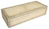 BONE VENEERED LIFT TOP CHEST O