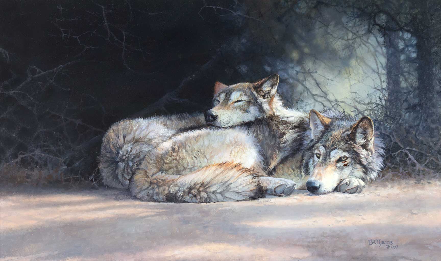 BONNIE MARRIS (1951- ), WOLVES Fine