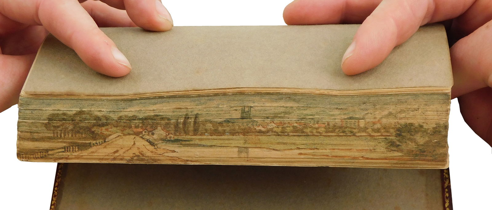 BOOK: FORE-EDGE PAINTING. - MARK