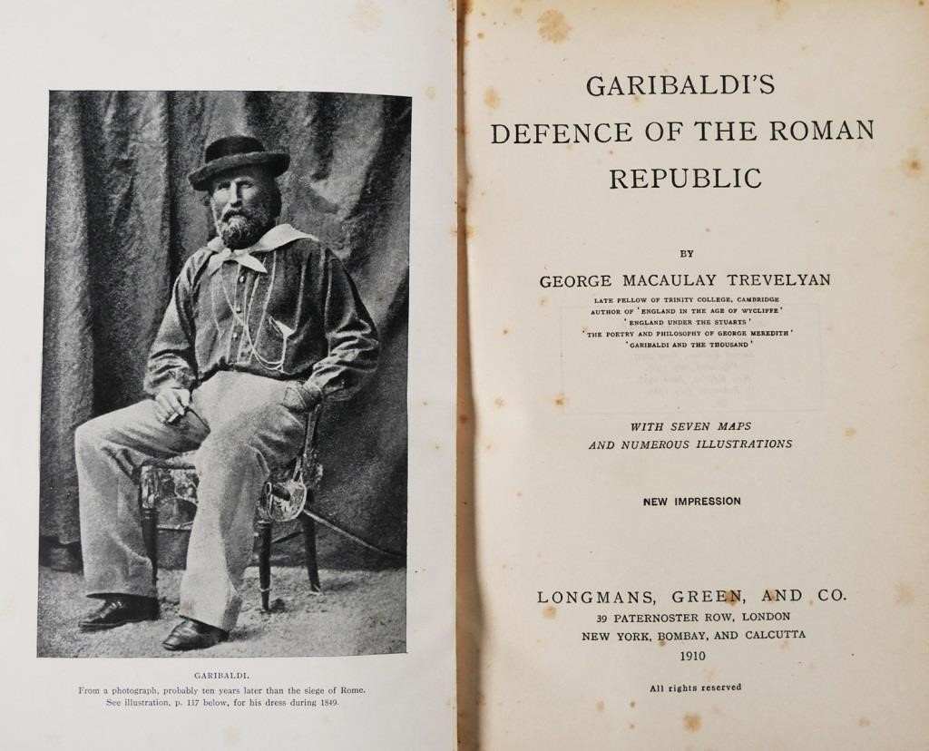 BOOK: ROMAN REPUBLIC, GARIBALDI,