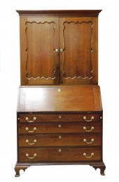 BOOKCASE DESK, AMERICAN, LATE