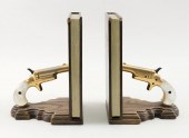 BOOKENDS MADE FROM VINTAGE COL