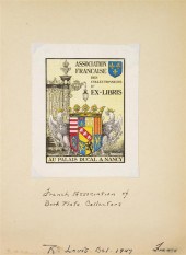 (BOOKPLATES) A large collectio