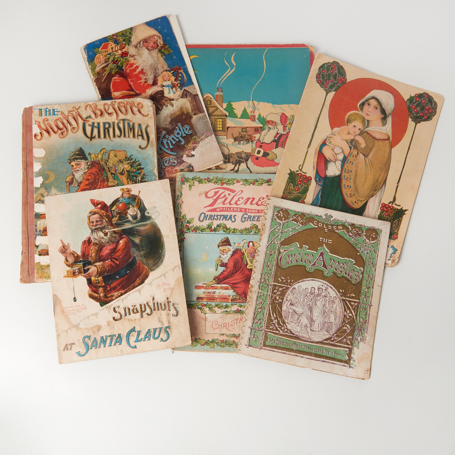 BOOKS: (7) ANTIQUE ILLUSTRATED