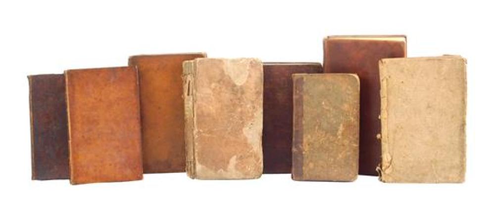 BOOKS AND EPHEMERA, NINE PIECES: