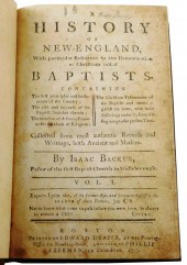 BOOKS: BACKUS, ISAAC - ONE VOL