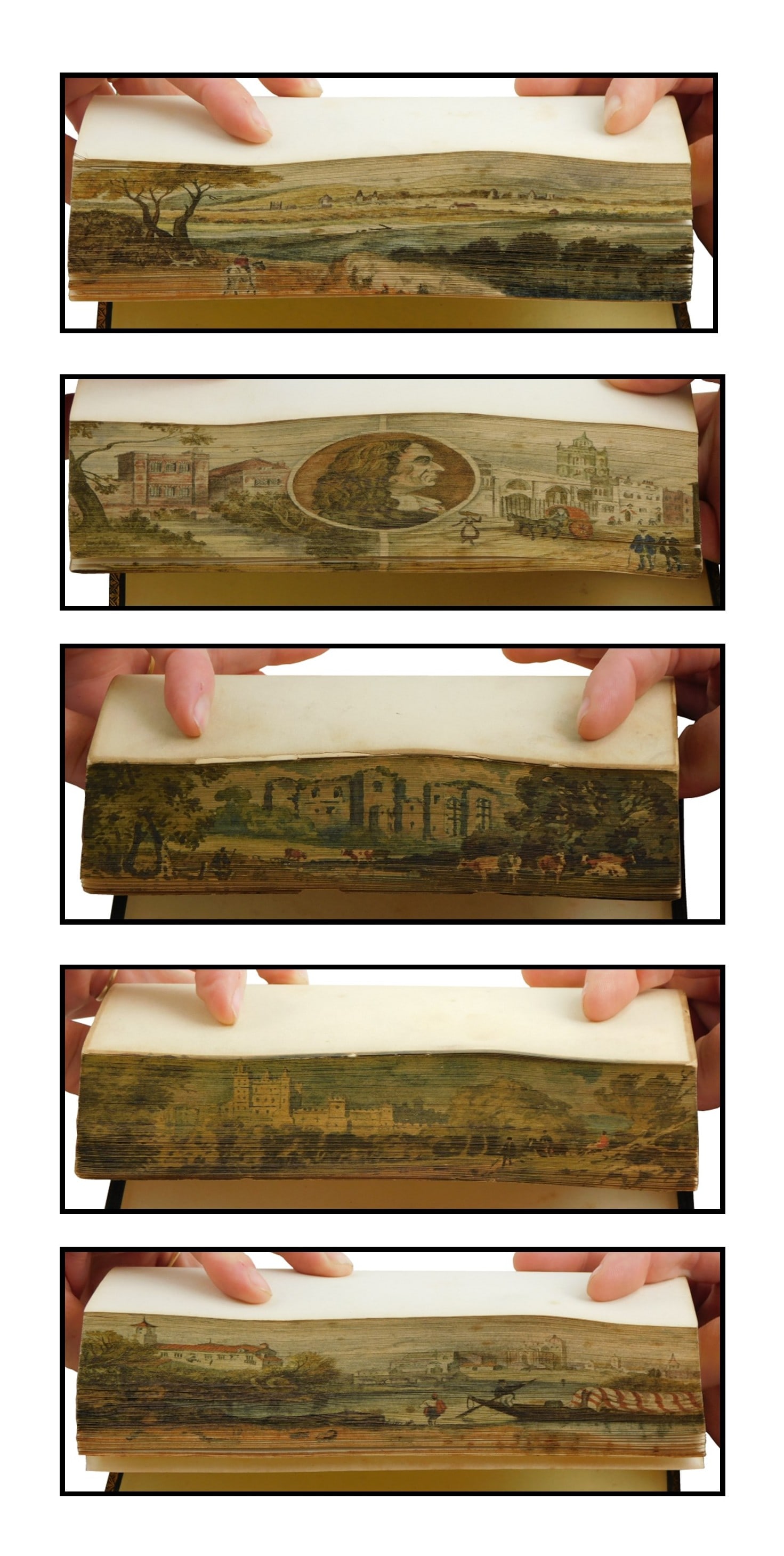 BOOKS: FORE-EDGE PAINTINGS, FIVE