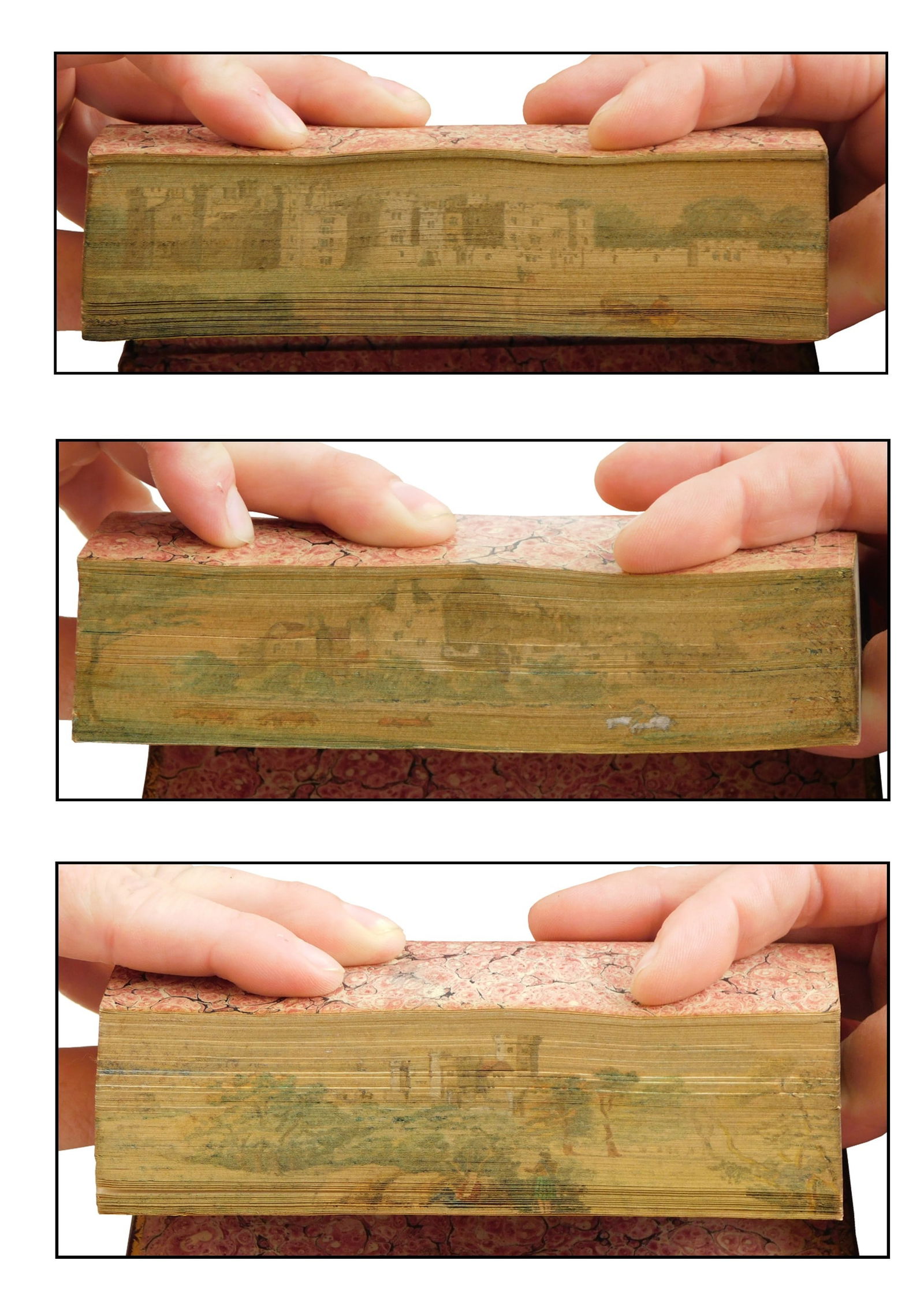 BOOKS: FORE-EDGE PAINTINGS, THREE