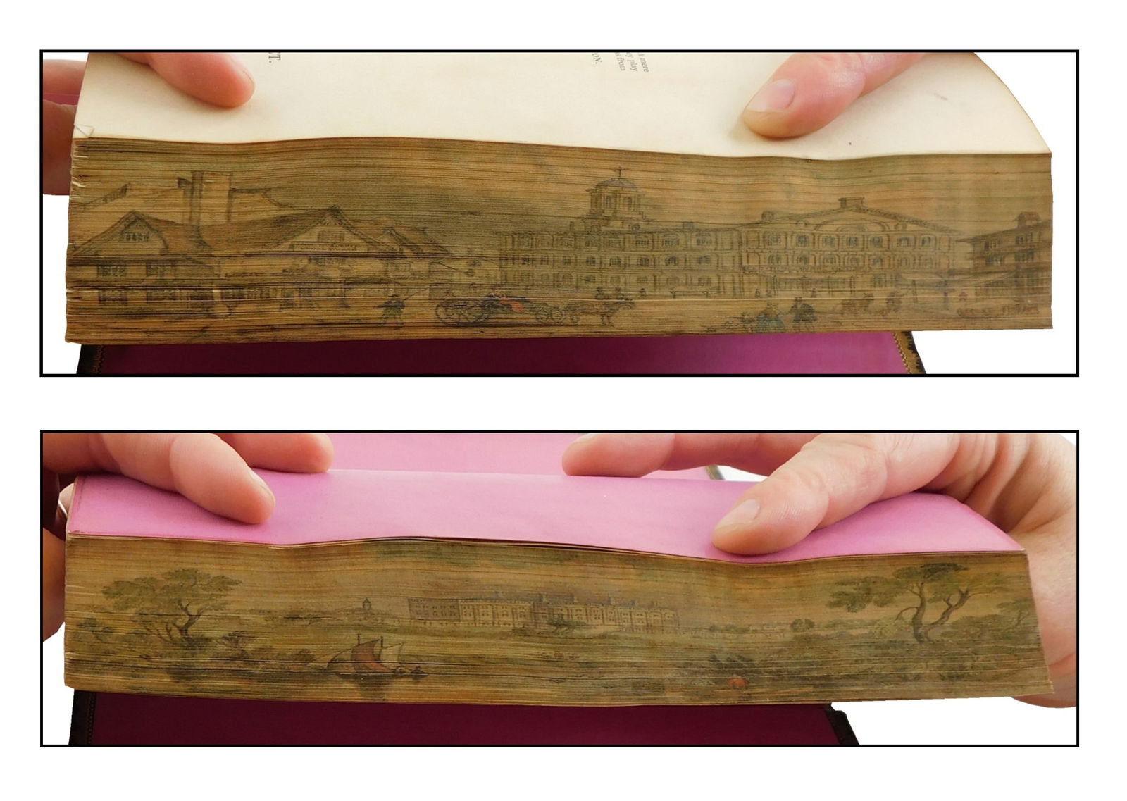 BOOKS: FORE-EDGE PAINTINGS, TWO
