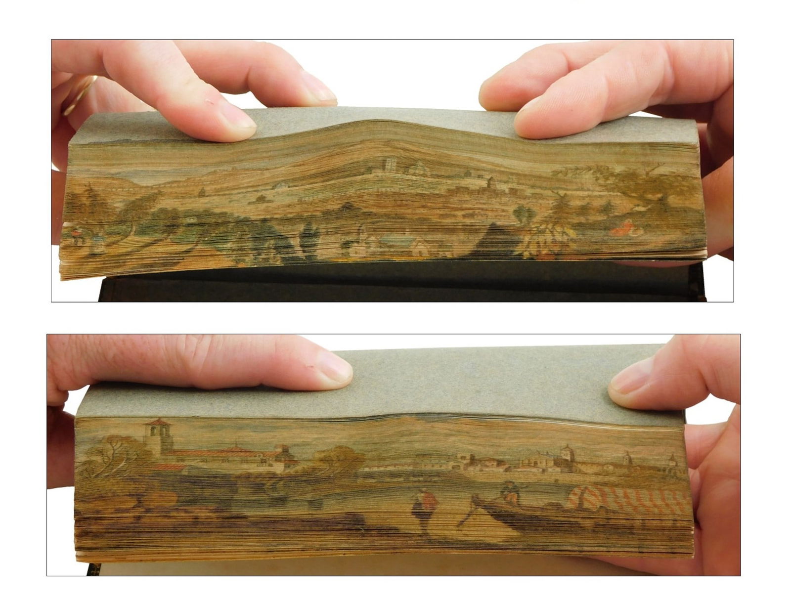 BOOKS: FORE-EDGE PAINTINGS, TWO