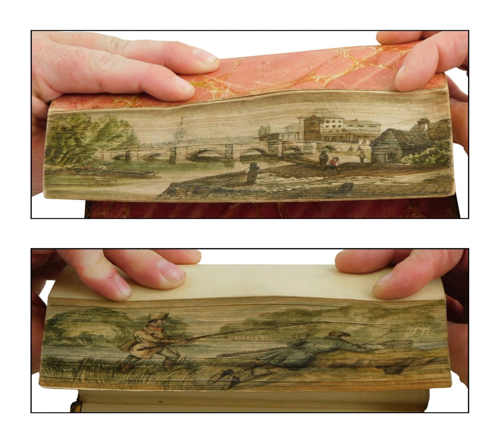 BOOKS: FORE-EDGE PAINTINGS, TWO