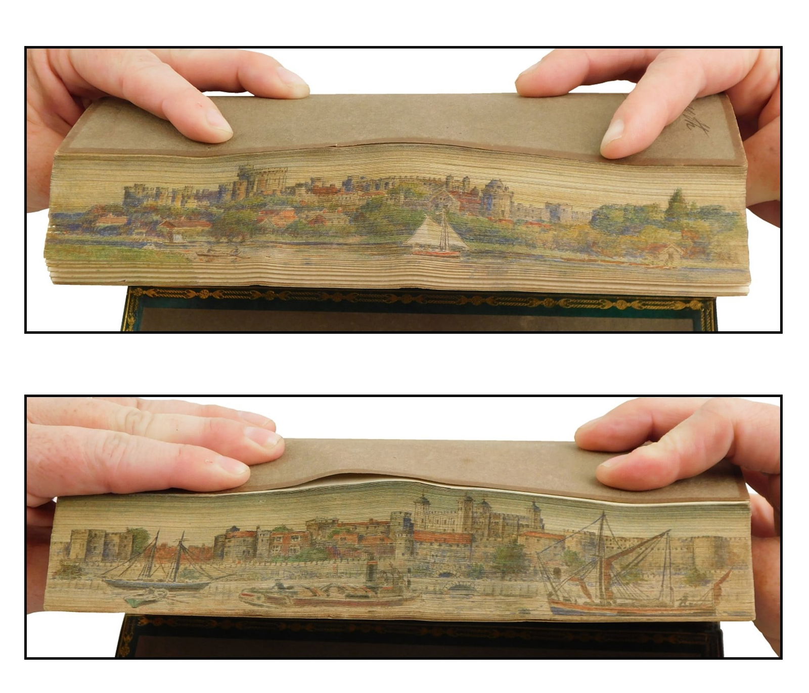 BOOKS: FORE-EDGE PAINTINGS, TWO