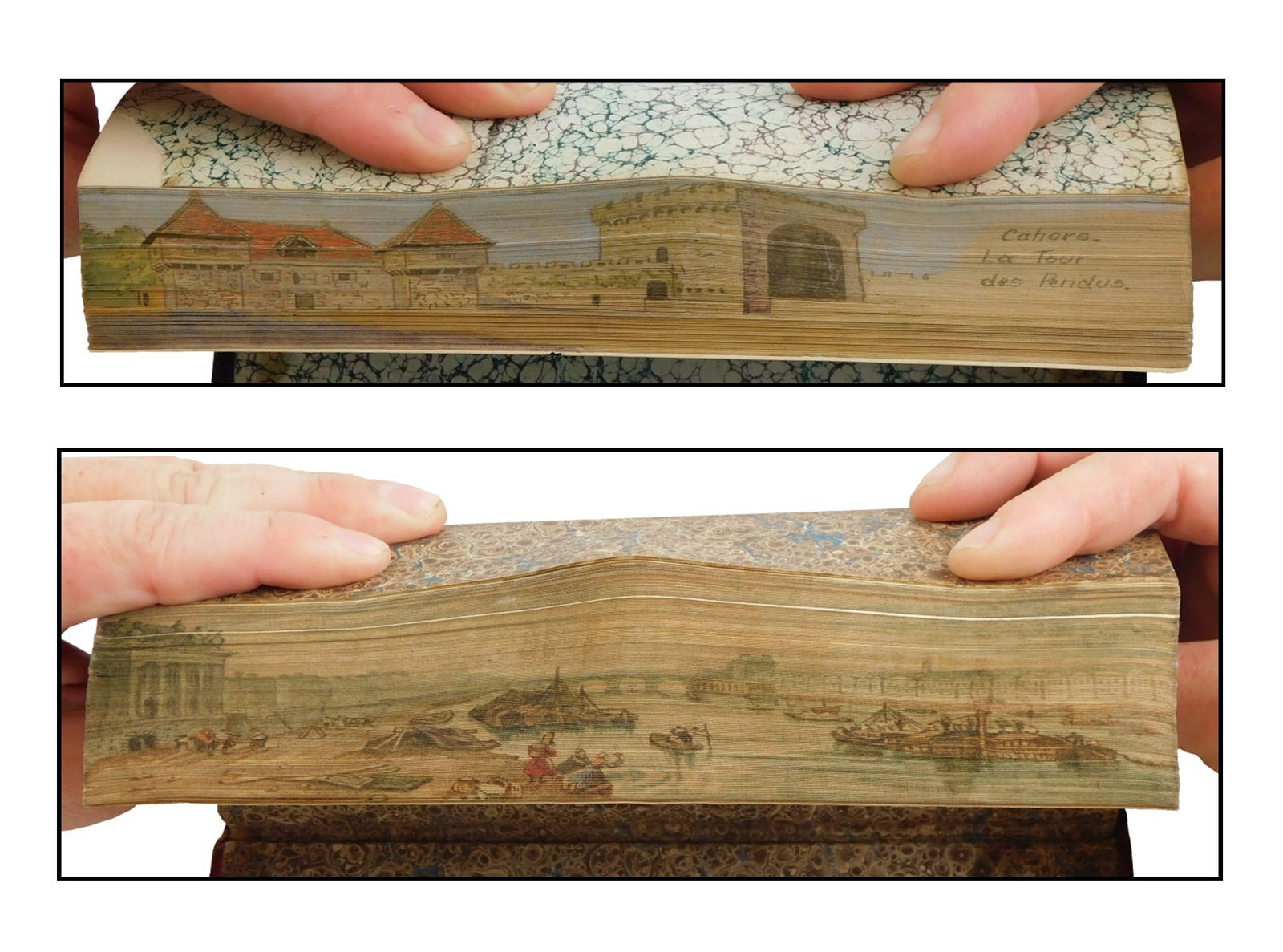 BOOKS: FORE-EDGE PAINTINGS, TWO