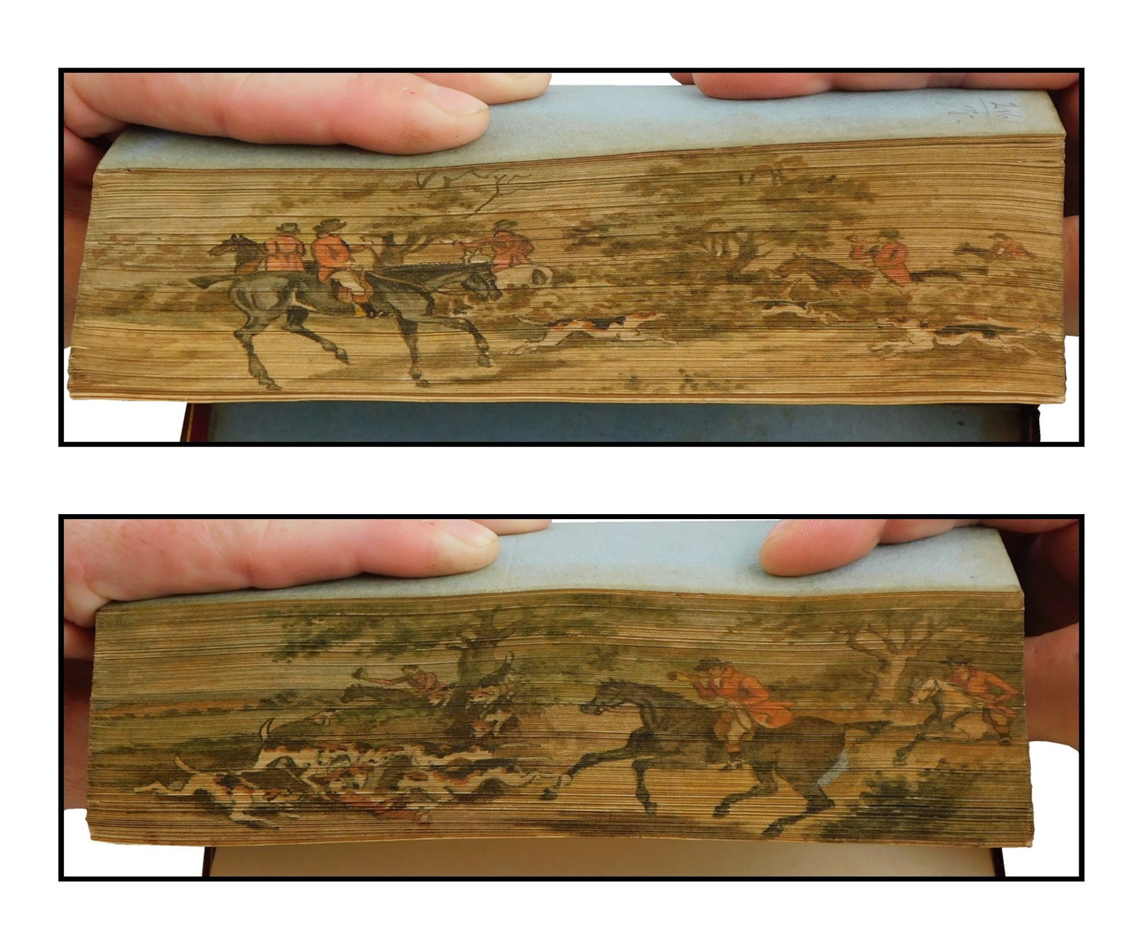 BOOKS: FORE-EDGE PAINTINGS, TWO