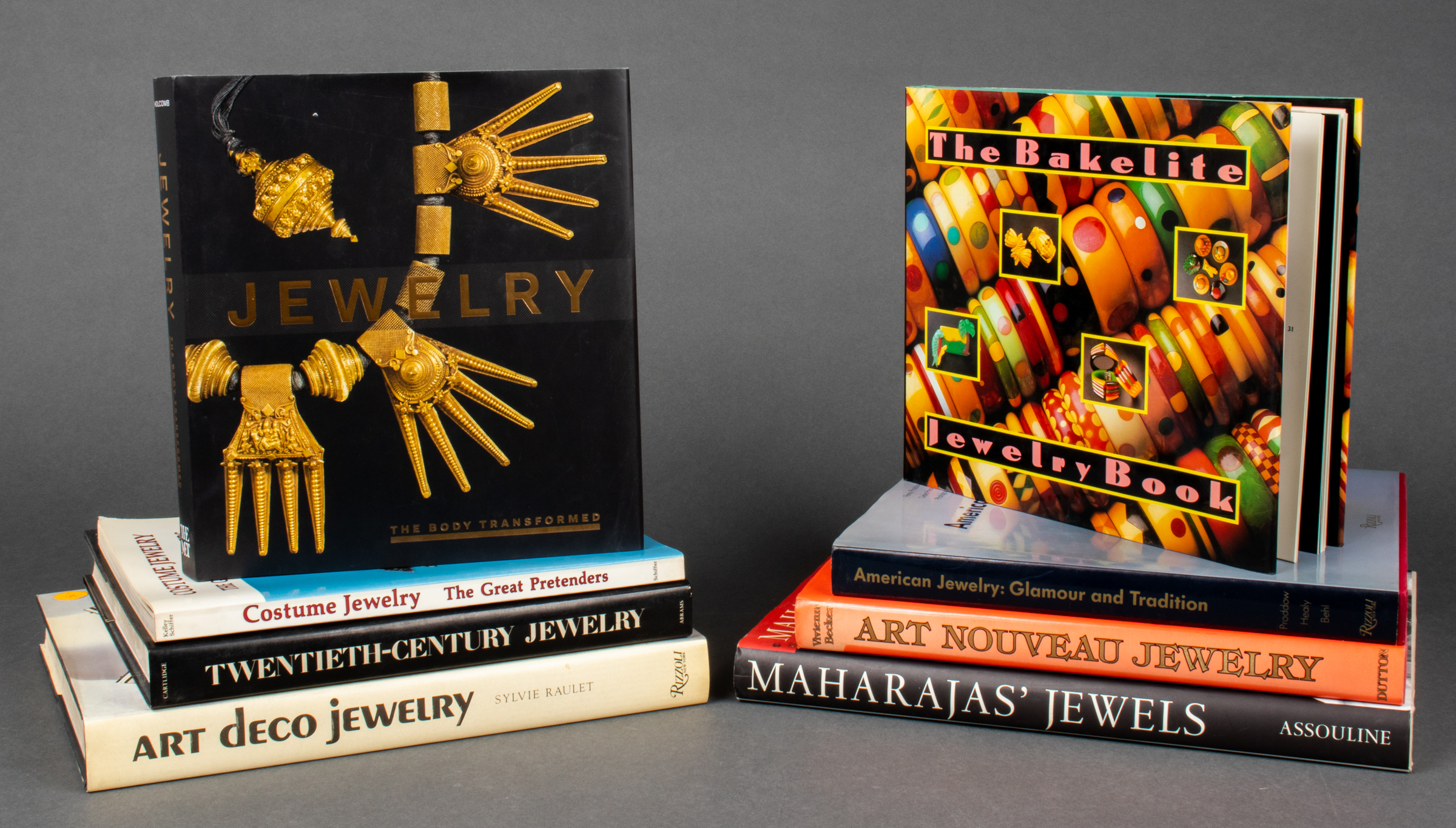 BOOKS ON JEWELRY, 8 Group of art