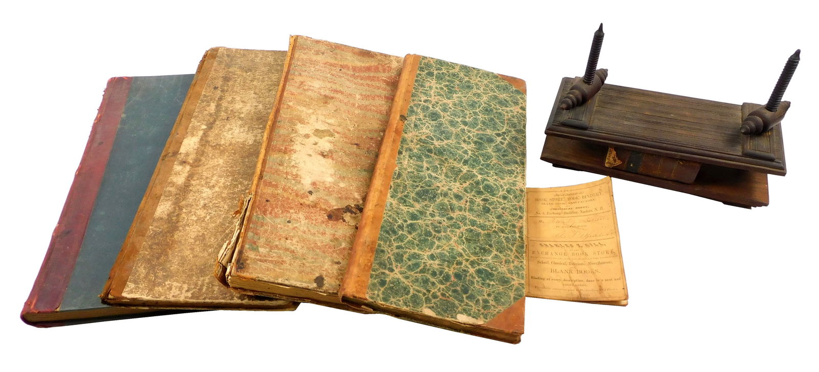 BOOKS: SIX MANUSCRIPT ACCOUNT BOOKS