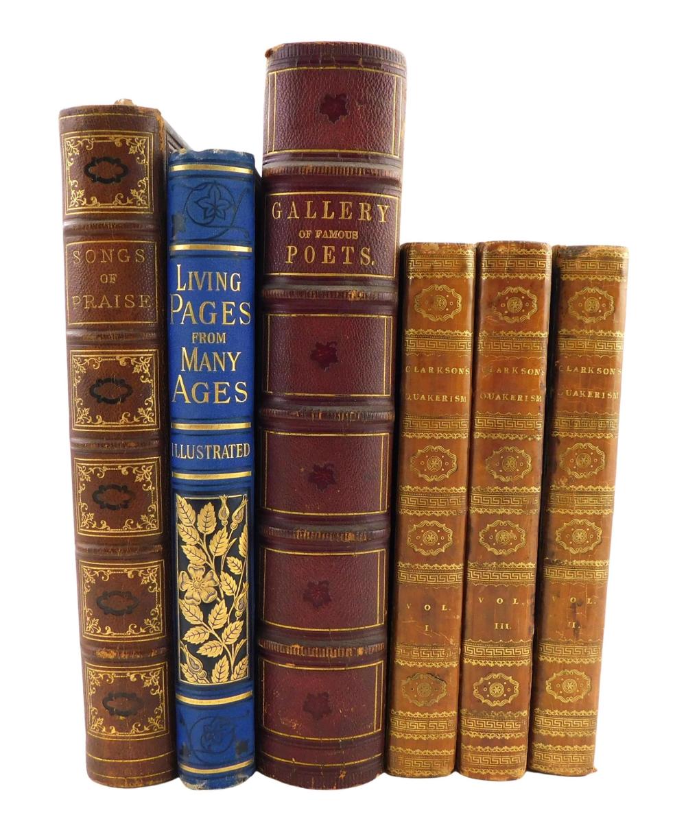 BOOKS: SIX VOLUMES WITH 19TH C.