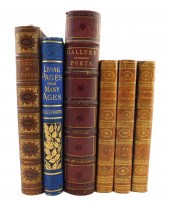 BOOKS: SIX VOLUMES WITH 19TH C