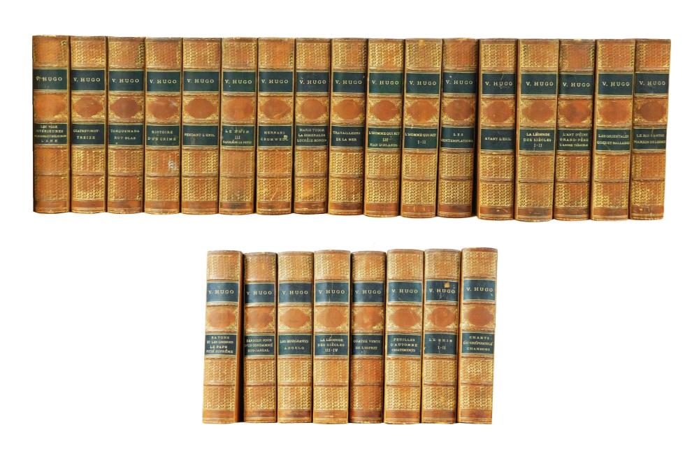 BOOKS: VICTOR HUGO SET, WORKS OF,