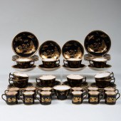 BOOTH'S BLACK GROUND PORCELAIN