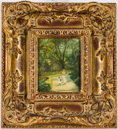 BORAS, WALK IN THE PARK, OIL ON