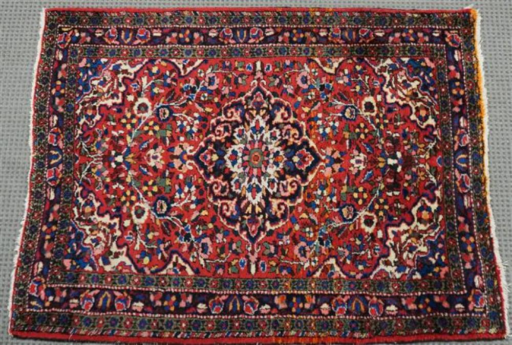 BORCHALU HAMADAN RUG, 3FT 8IN X 4FT