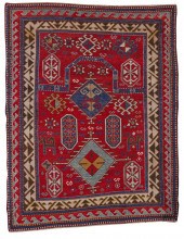 BORDJALOU KAZAK PRAYER RUG, CA