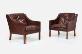 BORGE MOGENSEN, LOUNGE CHAIRS