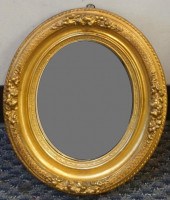 BORGHESE GILT PAINTED OVAL FRA