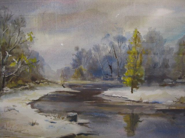 Boris Vassloff Watercolor winter