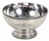 BOSTON COIN SILVER FOOTED BOWL